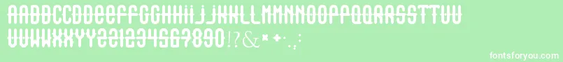 Outasight Font – White Fonts on Green Background