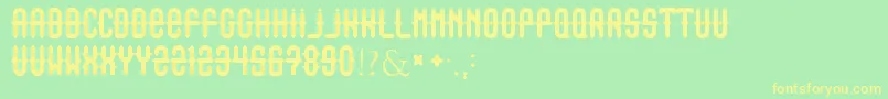 Outasight Font – Yellow Fonts on Green Background