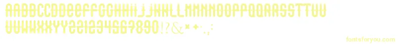 Outasight Font – Yellow Fonts on White Background