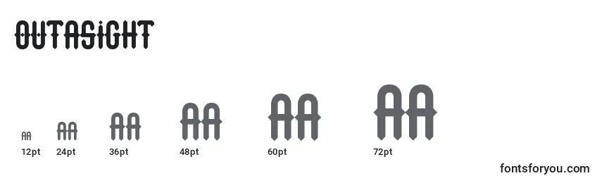 Outasight Font Sizes