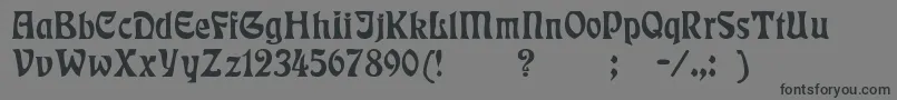 Rsrudelsberg Font – Black Fonts on Gray Background