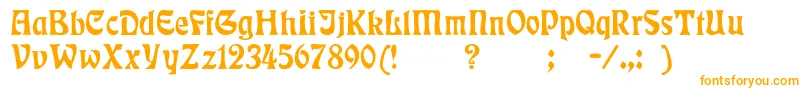 Rsrudelsberg Font – Orange Fonts on White Background