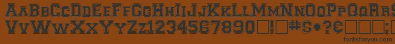 ClancybRegular Font – Black Fonts on Brown Background