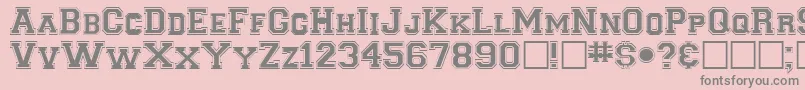 ClancybRegular Font – Gray Fonts on Pink Background