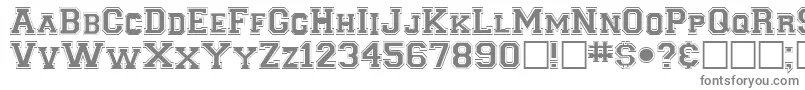 ClancybRegular-Schriftart – Graue Schriften auf weißem Hintergrund