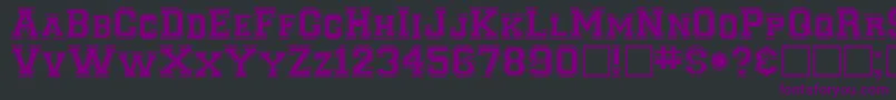 ClancybRegular Font – Purple Fonts on Black Background