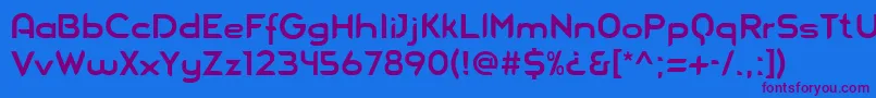 Blue Font – Purple Fonts on Blue Background