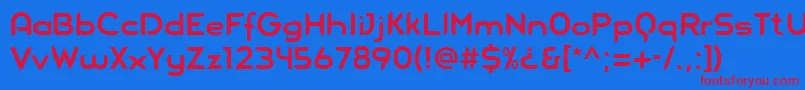 Blue Font – Red Fonts on Blue Background