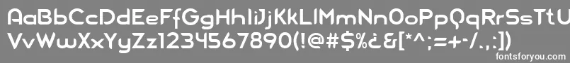 Blue Font – White Fonts on Gray Background