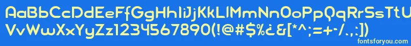 Blue Font – Yellow Fonts on Blue Background