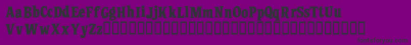 Шрифт Ziggystandard – чёрные шрифты на фиолетовом фоне