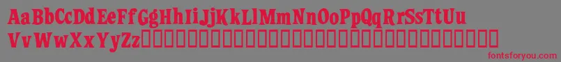Ziggystandard Font – Red Fonts on Gray Background