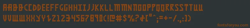 Khazad Font – Brown Fonts on Black Background