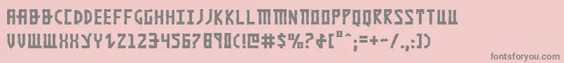 Khazad Font – Gray Fonts on Pink Background
