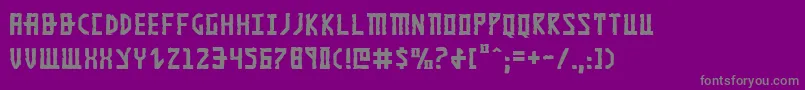 Khazad Font – Gray Fonts on Purple Background