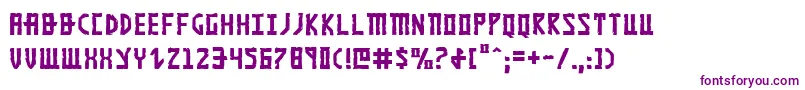 Khazad Font – Purple Fonts on White Background