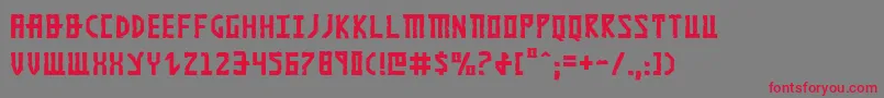 Khazad Font – Red Fonts on Gray Background