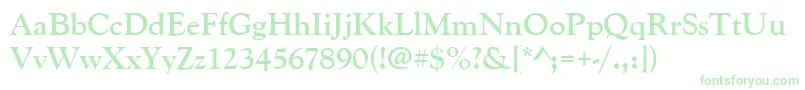 GoudyoldstytBold Font – Green Fonts on White Background