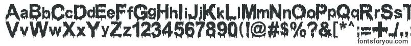 Шрифт WoodcutterDrippingClassicFont – шрифты, начинающиеся на W