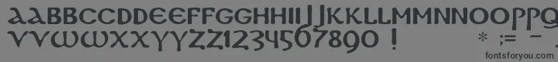 Dscopticc Font – Black Fonts on Gray Background