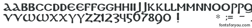 Шрифт Dscopticc – заполненные шрифты