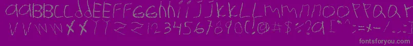 fuente Ermanita – Fuentes Grises Sobre Fondo Morado