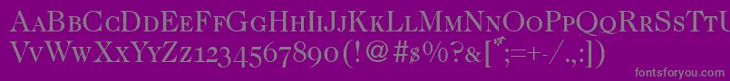 More about CaslonsmcRegular Font CaslonsmcRegular Font – Gray Fonts on Purple Background