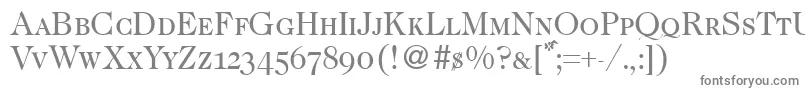More about CaslonsmcRegular Font CaslonsmcRegular Font – Gray Fonts on White Background