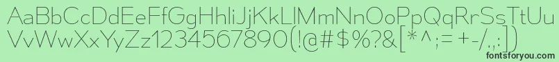 MesmerizeUl-fontti – mustat fontit vihreällä taustalla