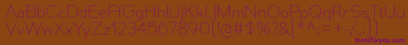 Шрифт MesmerizeUl – фиолетовые шрифты на коричневом фоне