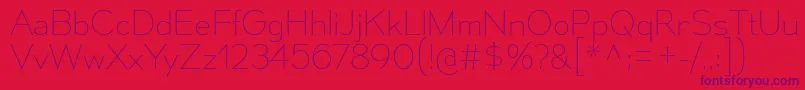 MesmerizeUl-Schriftart – Violette Schriften auf rotem Hintergrund