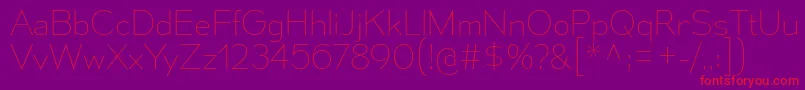 MesmerizeUl Font – Red Fonts on Purple Background