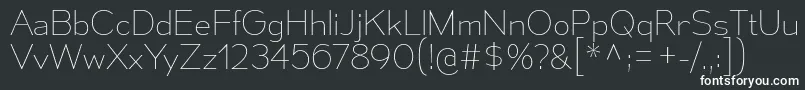 MesmerizeUl Font – White Fonts on Black Background