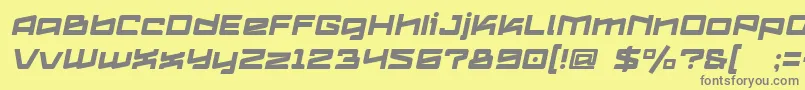 Więcej informacji o czcionce Logofontik4fRegularItalic Czcionka Logofontik4fRegularItalic – szare czcionki na żółtym tle