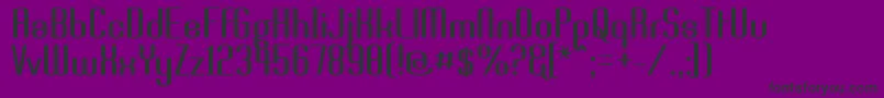 Brassi Font – Black Fonts on Purple Background