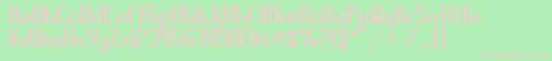 Brassi Font – Pink Fonts on Green Background