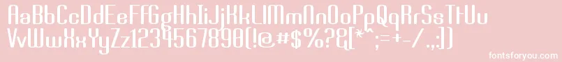 Brassi Font – White Fonts on Pink Background