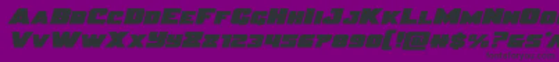 Justiceexpand Font – Black Fonts on Purple Background