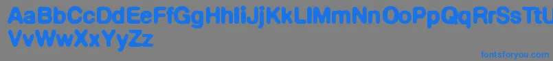 Defontedemigras Font – Blue Fonts on Gray Background