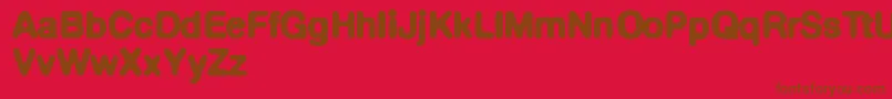 Defontedemigras Font – Brown Fonts on Red Background