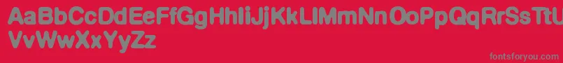 Defontedemigras Font – Gray Fonts on Red Background