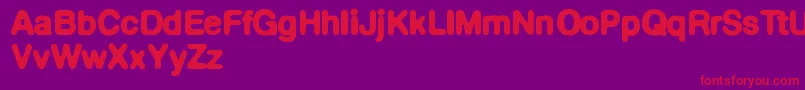 Defontedemigras Font – Red Fonts on Purple Background