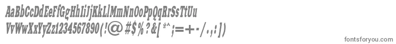 フォントXeniawesterncttItalic – 白い背景に灰色の文字