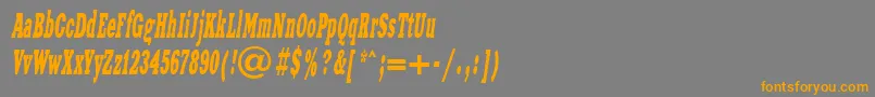 fuente XeniawesterncttItalic – Fuentes Naranjas Sobre Fondo Gris