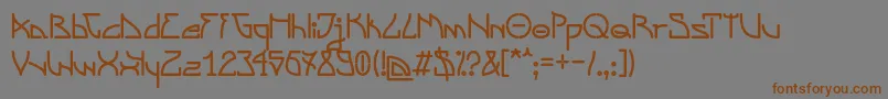 Weitere Informationen zur SzwederowoTypeface-Schriftart SzwederowoTypeface-Schriftart – Braune Schriften auf grauem Hintergrund