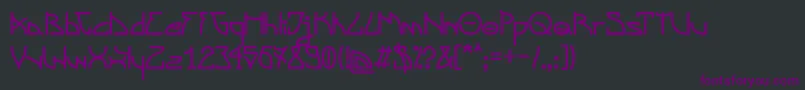 SzwederowoTypeface Font – Purple Fonts on Black Background