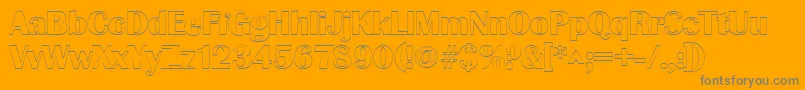 En savoir plus sur la police GrenobleoutlineRegular Police GrenobleoutlineRegular – polices grises sur fond orange