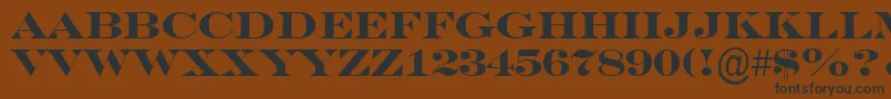 ASeriferexptitulBold Font – Black Fonts on Brown Background