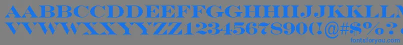 ASeriferexptitulBold Font – Blue Fonts on Gray Background