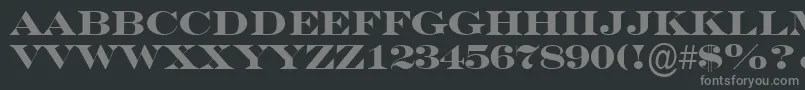 fuente ASeriferexptitulBold – Fuentes Grises Sobre Fondo Negro